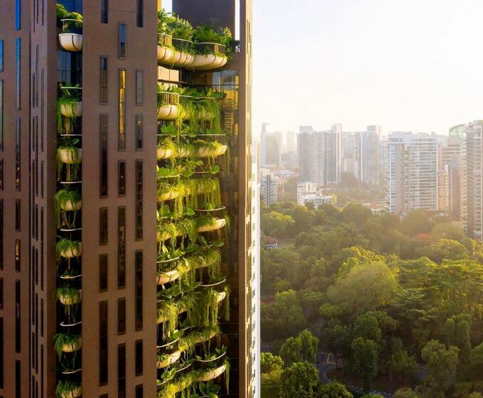 新加坡顶级公寓近日完工 一个人住一层才算有钱人